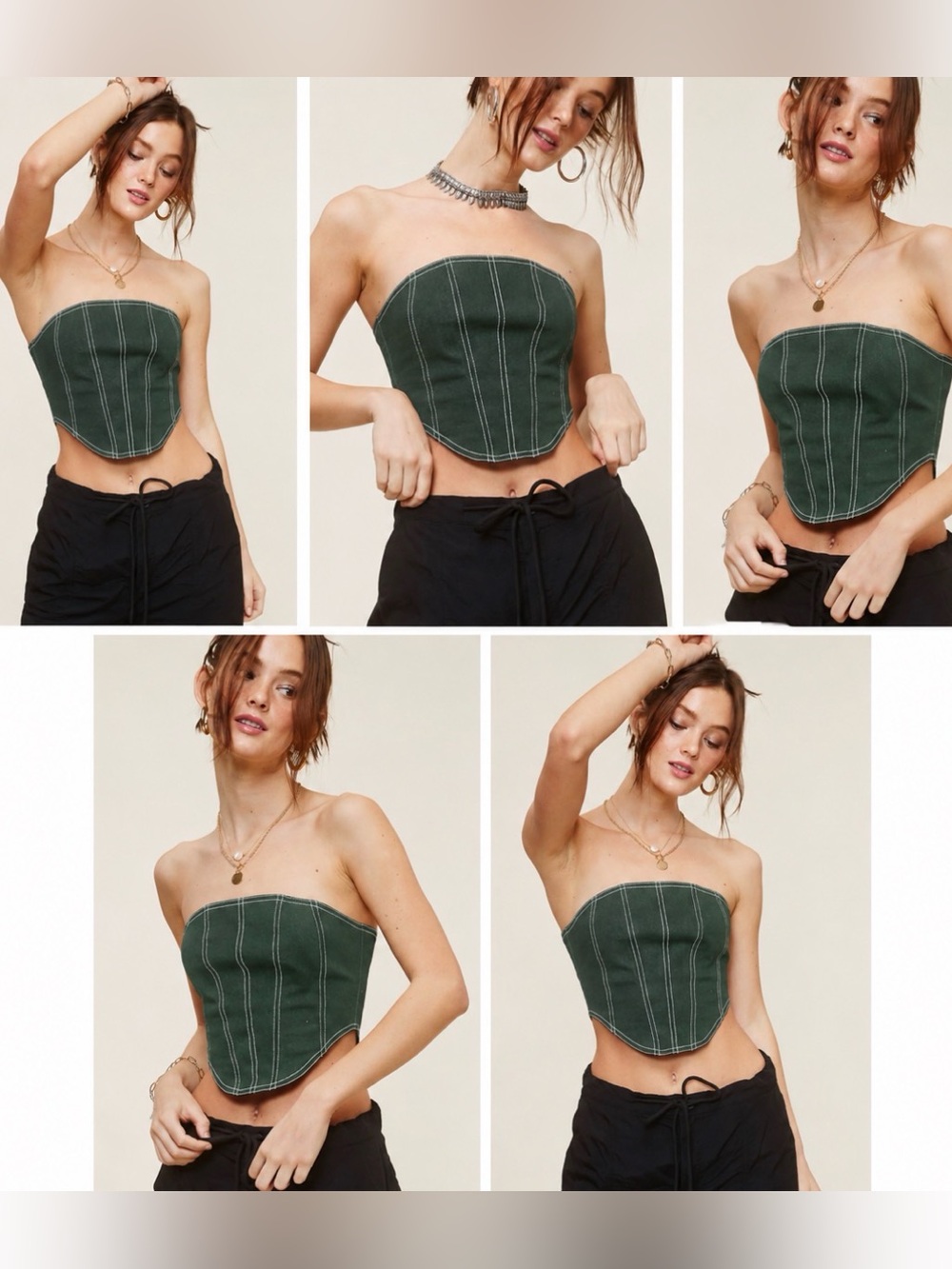 Strapless Bustier Top